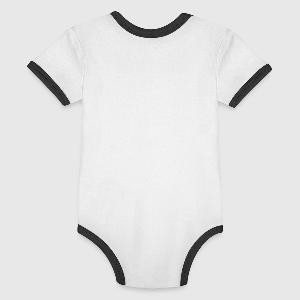 Organic Contrast SS Baby Bodysuit - Back