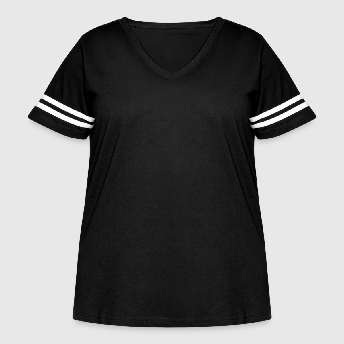 Women's Curvy Vintage Sports T-Shirt - Front