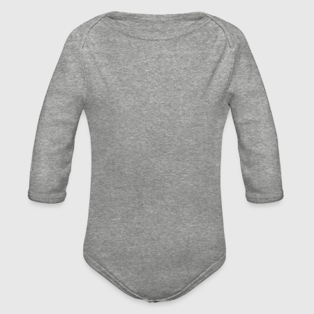 Organic Long Sleeve Baby Bodysuit - Front