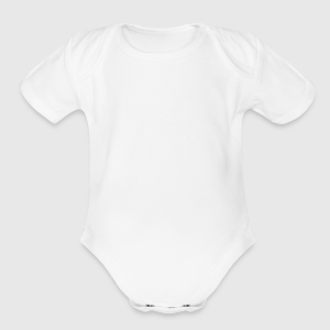 Organic Short Sleeve Baby Bodysuit - Front