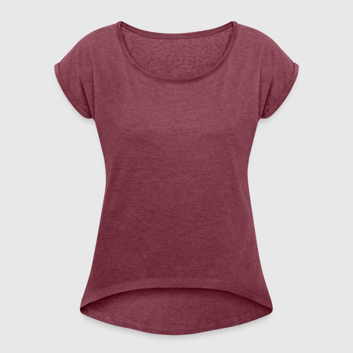 Women's Roll Cuff T-Shirt - Front