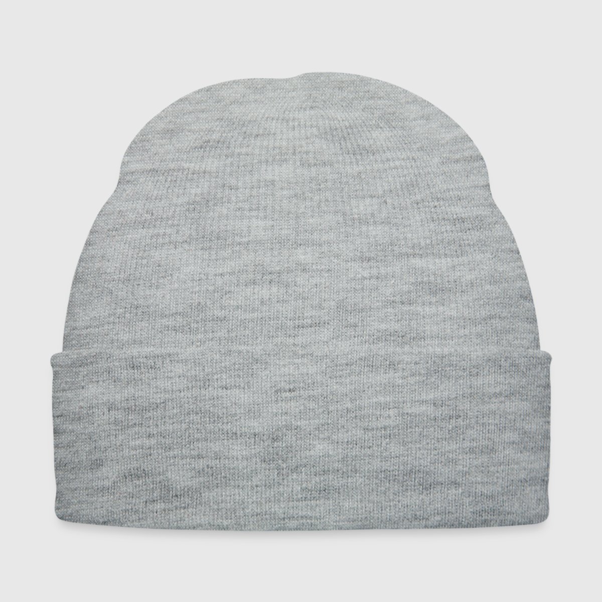Knit Cap with Cuff Print - Front