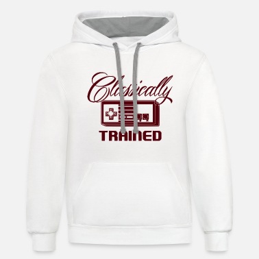 Retrogaming Classically Trained Retrogaming Gamer Gift - Unisex Two-Tone Hoodie