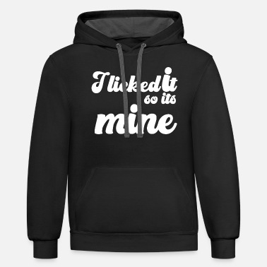 Illusion I Licked It So It s Mine - Unisex Two-Tone Hoodie