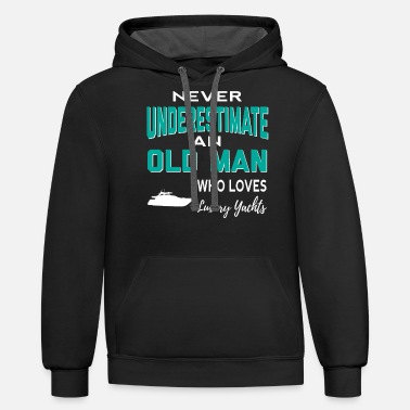 Billionaires Luxury Yacht gift idea for your father - Unisex Two-Tone Hoodie