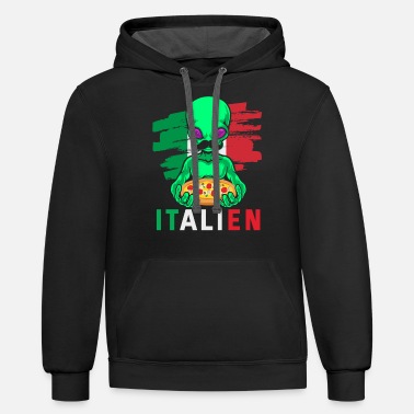 Italien Alien - Unisex Two-Tone Hoodie