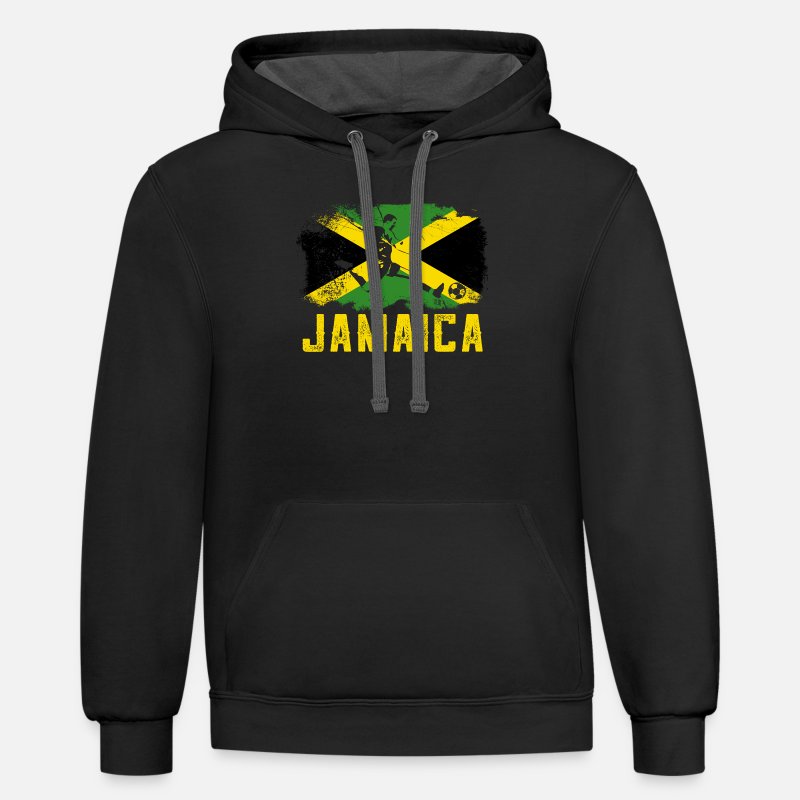 Rasta Jamaica Flag Unisex Hoodie Jamaica Hoodie Yeah Mon