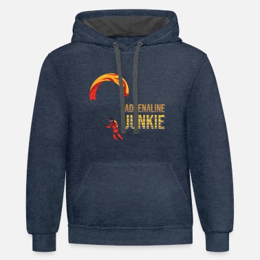 Awesome Hooded Sweatshirt for the a sky diver! Parachutist falling to Earth in an Epic skydive
