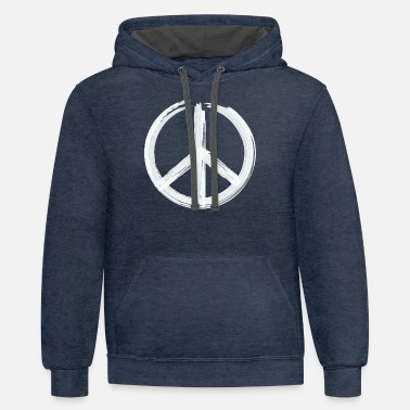 GEOREYI Autism Awareness Peace Sign for Women Hoodies Pullover Sweatshirts Back Print
