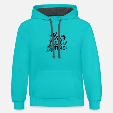 So So Many Book So Little Time Merch - Unisex Two-Tone Hoodie