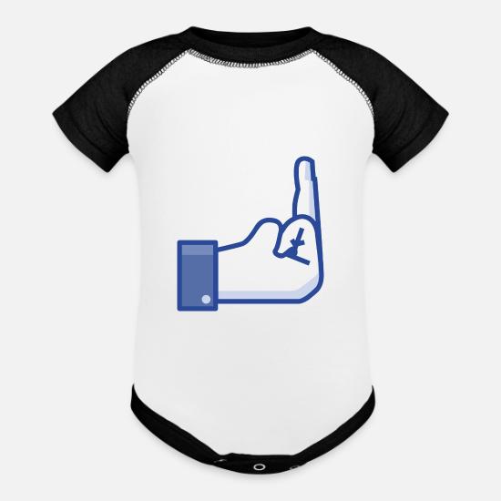 Facebook Like Button I Don T Like Fuck You Gift Baseball Baby