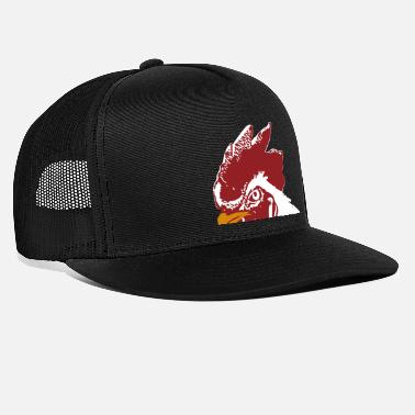 Fashion Solid Color The Lifelike Rooster Design Head Cap for Unisex Pink One Size