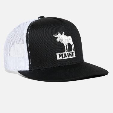 Moose Maine moose - Trucker Cap