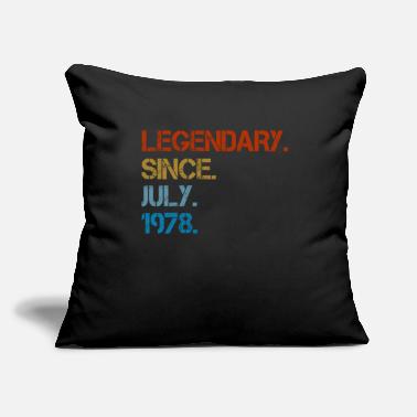 Legendary Legendary Since July 1978 Shirt - Throw Pillow Cover 18” x 18”
