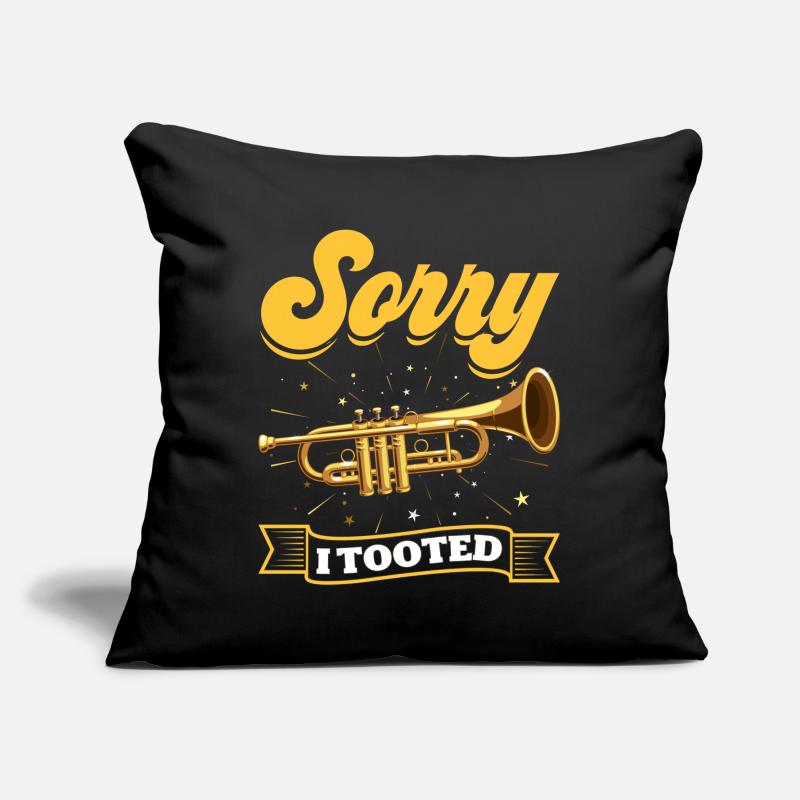 Marching Band Concert Band Funny Trumpet Throw Pillow HEAVY METAL