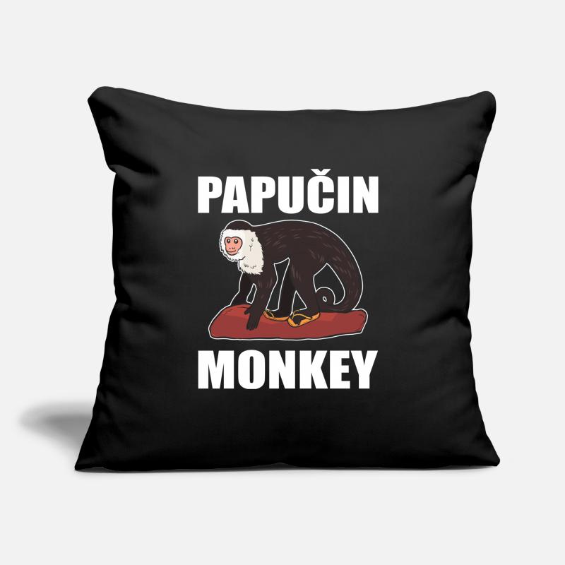 Ounce collateral Landscape Papucin Papuce Capuchin Monkey Balkan Serbian' Throw Pillow Cover 18” x 18”  | Spreadshirt