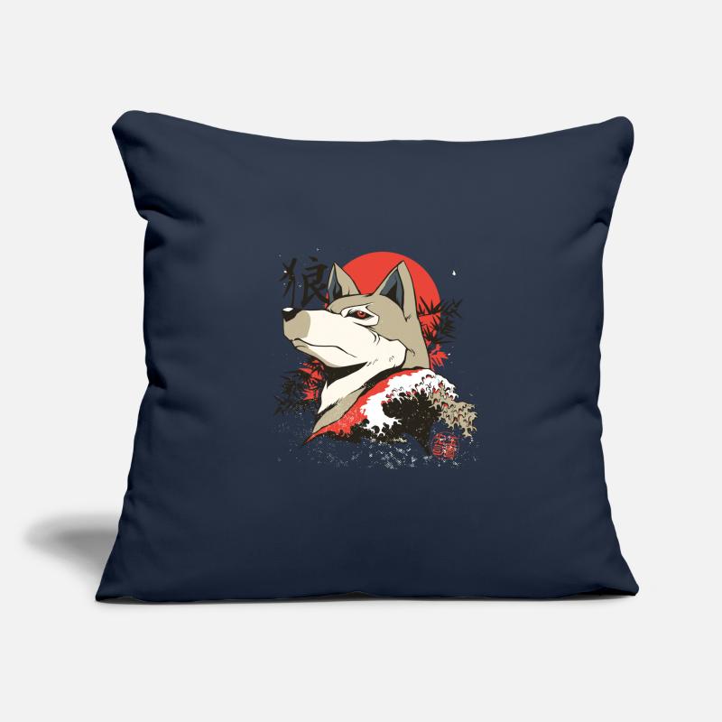 Beautiful Wolf Print Pillow Cover 18 x 18