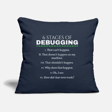 Programmer Debugging Bugs Coding Programming Programmer Gifts - Throw Pillow Cover 18” x 18”