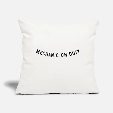 Duty Mechanic on duty - Throw Pillow Cover 18” x 18”
