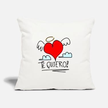 Corazon I love You (Te Quiero) - Throw Pillow Cover 18” x 18”