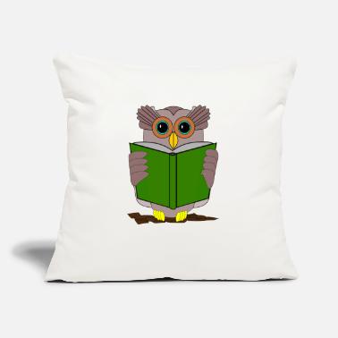 Lunchboxes owl eule kautz uhu books buch buecher lesen - Throw Pillow Cover 18” x 18”