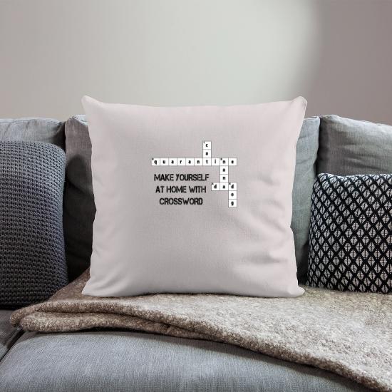 Secret crossword clue Throw Pillow Cover 18” x 18”