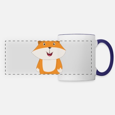 Cute Funny Cute Fox Cartoon - Panoramic Mug