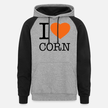 I Love Heart Corn Black Sweatshirt 