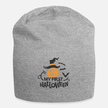 My First Halloween Pumpkin Hat And Bats Snapback Cap Spreadshirt