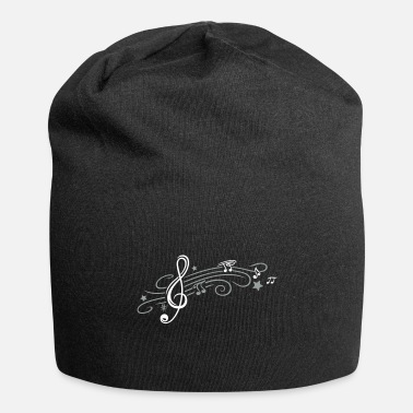 Music Music, clef with stars and music notes - Beanie