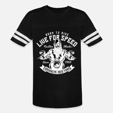 BORN TO RIDE LIVE FOR SPEED MOTORBIKER RIDER MOTORCLUB ADULT T-SHIRT 