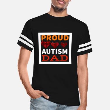 Teely Shop Mens Proud Autism Dad Autism Awareness Bella Canvas Unisex Jersey Long Sleeve Tee 