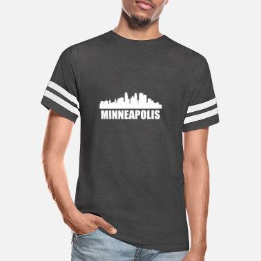 Minneapolis Minnesota City Skyline Silhouette femme tee shirt Pick Taille Couleur