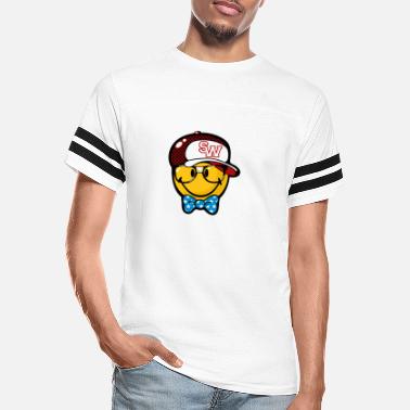 SmileyWorld Preppy Boy with Cap - Unisex Vintage Sport T-Shirt