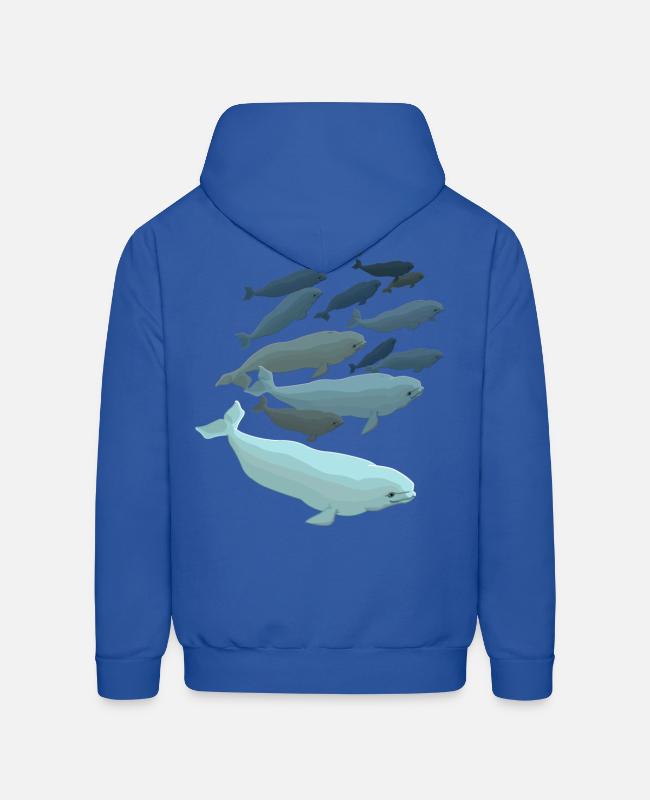 'Beluga Whales Art Shirts & Whale Gifts' Men's Hoodie Spreadshirt