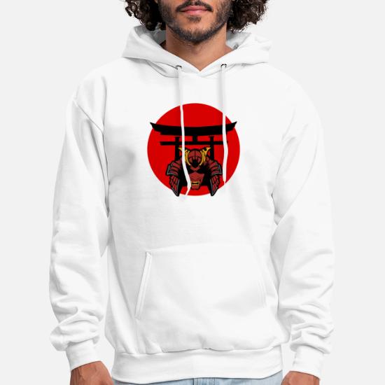 Samurai Warrior Ronin Football Badge Hooded Sweatshirt 