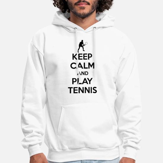 Keep Calm and Play Tennis Unisex Premium Hoodie/Hooded Top 