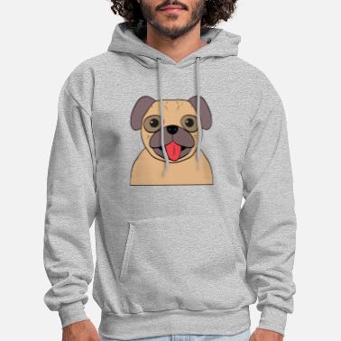 Doggy Stardust Pug Parody Mens Fleece Hoodie Sweatshirt 