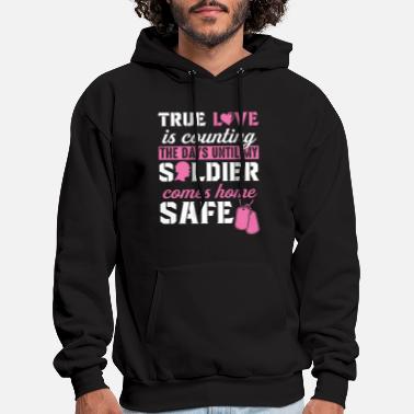 Army Wife Army Wife And Girlfriend - Until My Solider Is - Men&#39;s Hoodie