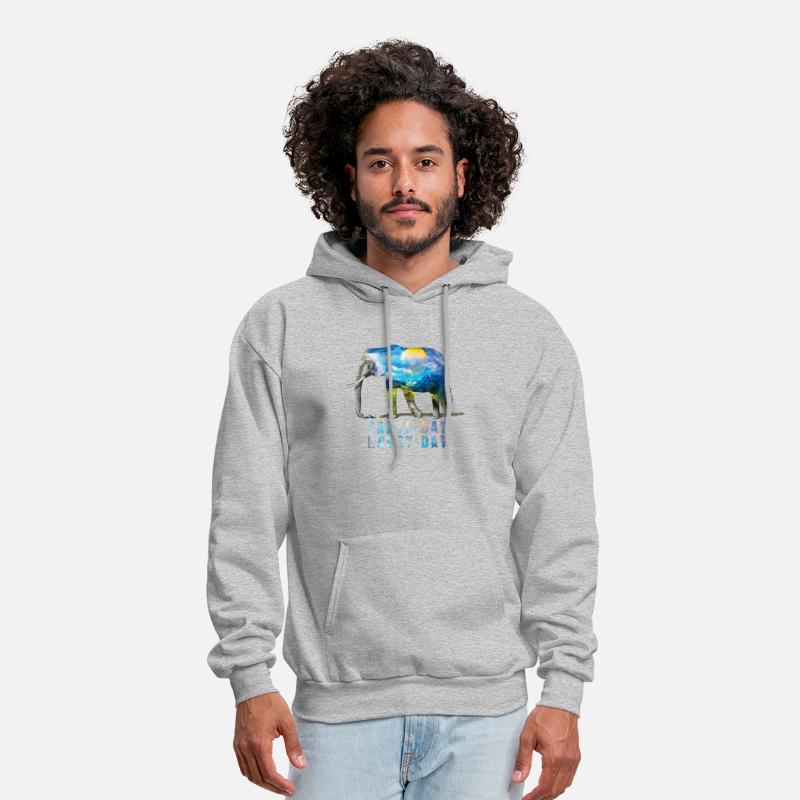 Elephant EarthDay Every Day Natural Art Unisex Hoodie