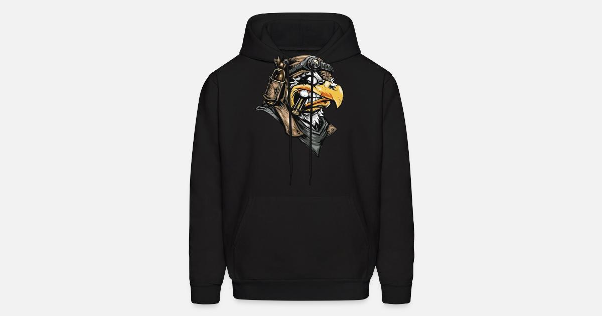 Eagle the pilote Men's Hoodie | Spreadshirt