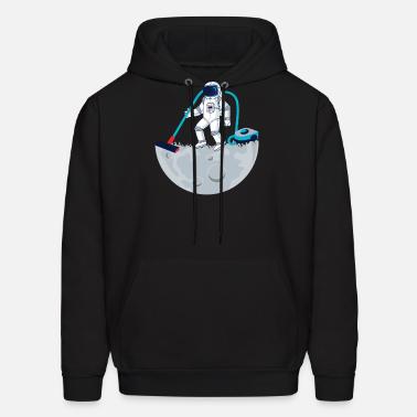 Funny Science Space Moon Vacuum Cleaner Robot Men S Zip Hoodie Spreadshirt