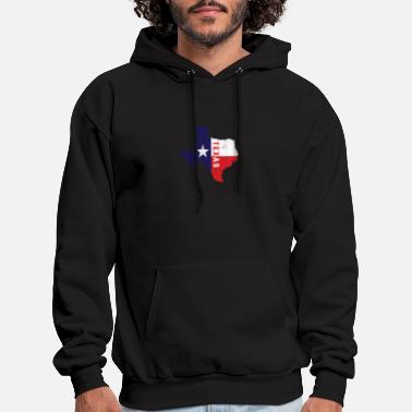 Men Pullover Hoodies Texas Flag Dog Paw Long Sleeve Fleece Hooded Sweatshirt Sweater Blouses Tops 