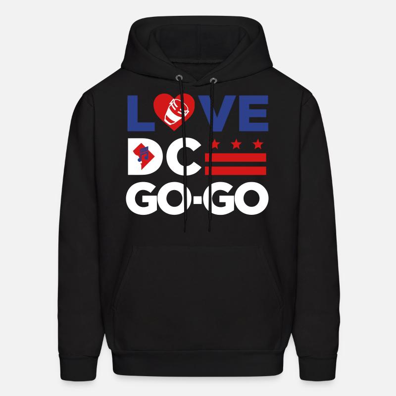 Love DC Gogo' Men's Hoodie | Spreadshirt