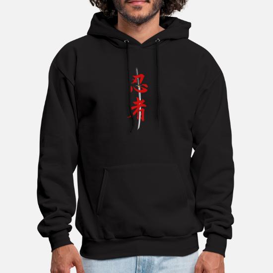 Im a Ninja You Cant See Me Funny Anime Nerdy Hooded Sweatshirts Hoodies For Men 