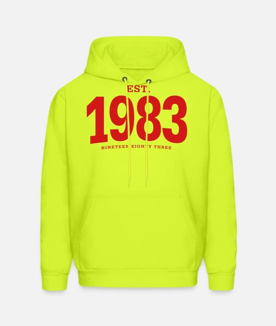 est. 1983 Nineteen Eighty Three Men's Hoodie | Spreadshirt
