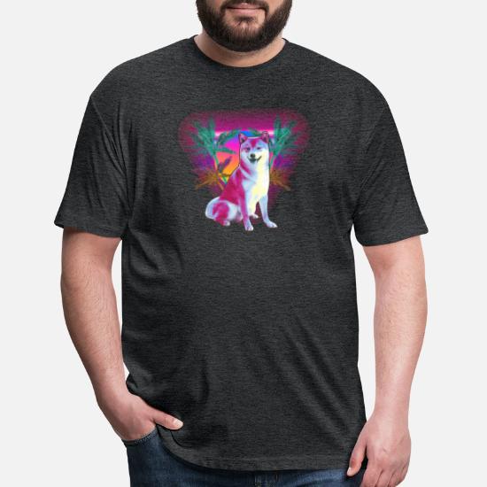Cheems Dog Funny Shiba Inu Dank Meme 80s Retro Vaporwave T-Shirt