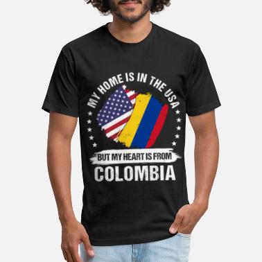 Colombian Flag Colombia Design Mens Casual Big & Tall Sizes T-Shirt Crew Neck Loose-Fit T-Shirts XL-6XL 