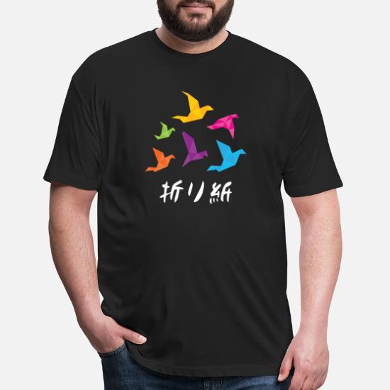 Origami Crane Japanese Art Unisex Poly Cotton T Shirt