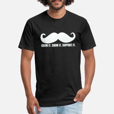 No Shave No Shave November Moustache against Cancer - Unisex Poly Cotton T-Shirt